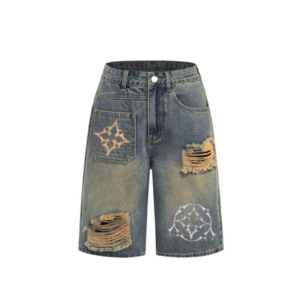 Reverse pocket Denim Jorts