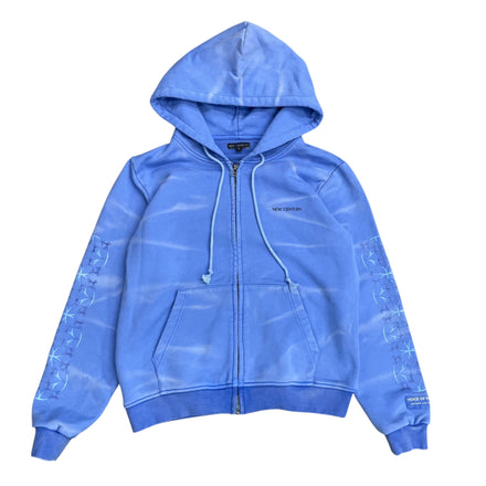 Azure Blue Zip up hoodie
