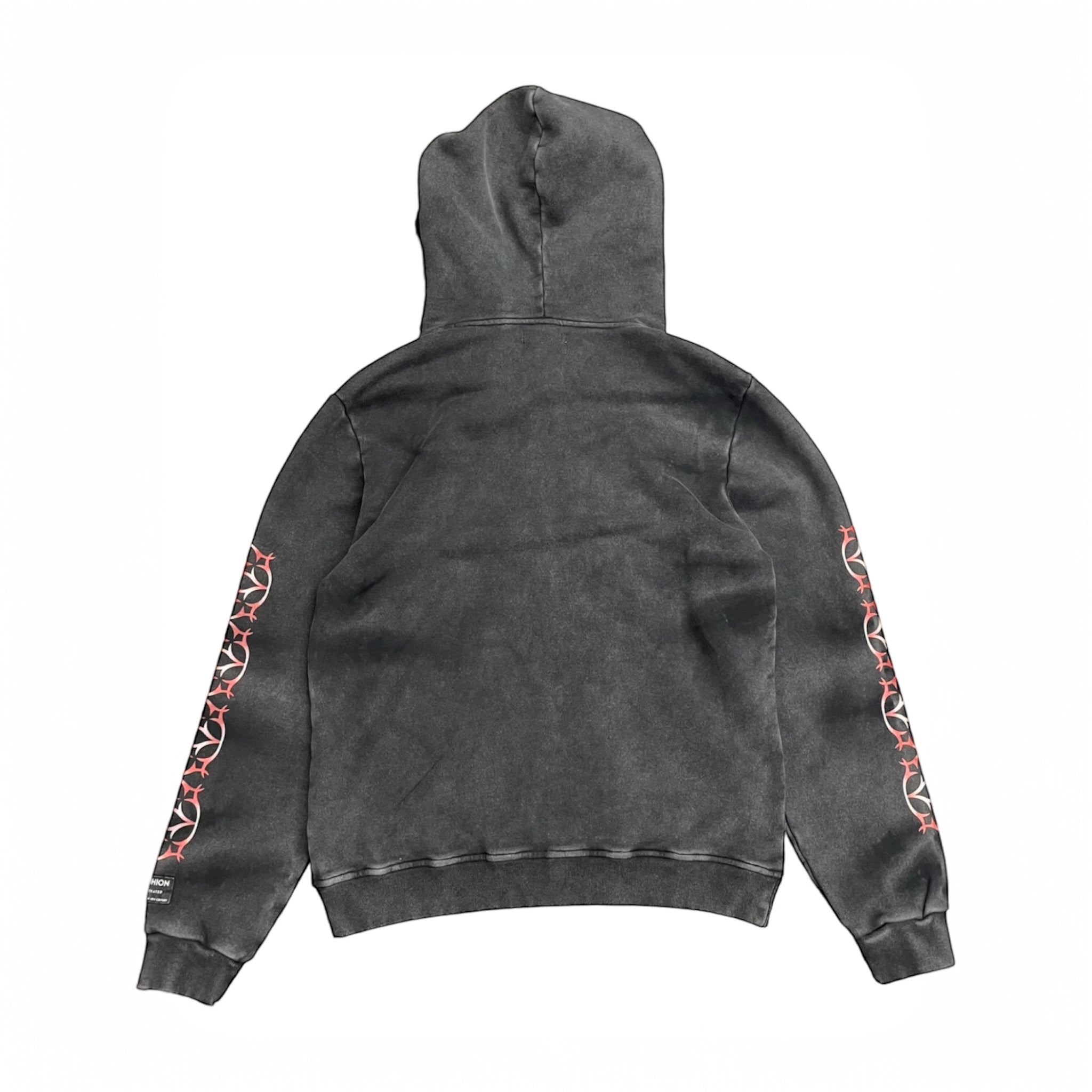 Washed Noir Zip up hoodie