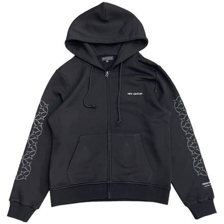 Obsidian Black  Zip up hoodie