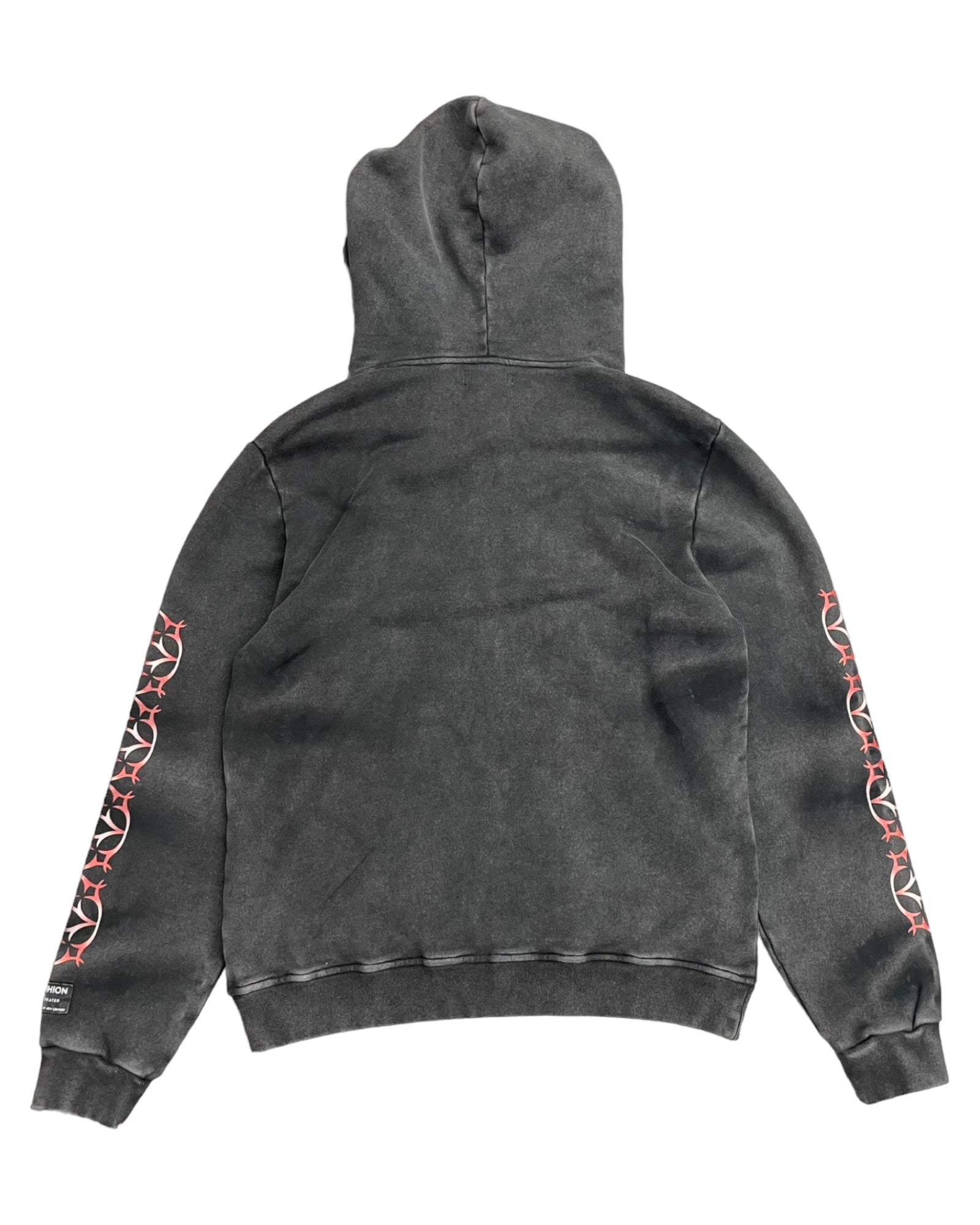 Washed Noir Zip up hoodie