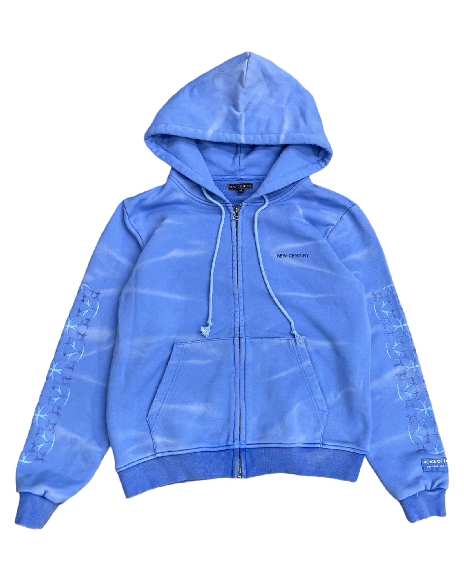 Azure Blue Zip up hoodie